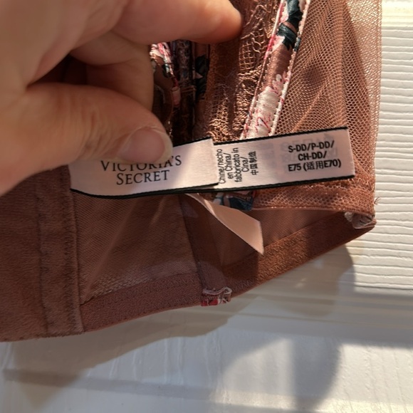 Victoria’s Secret Dream Angels Floral Satin and Lace Cropped Corset Bra Top S-DD - Picture 5 of 7